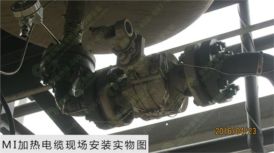 MI加热电缆现场安装实物图 MI加热电缆现场安装实物图