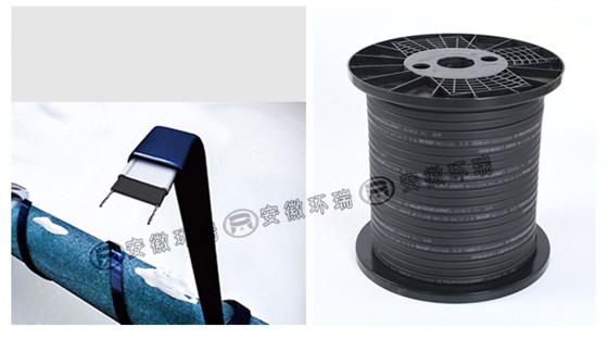电伴热产品和在水管上安装图