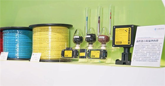 高性能自限温伴热带产品入选安徽创新馆展示 环瑞电热供图