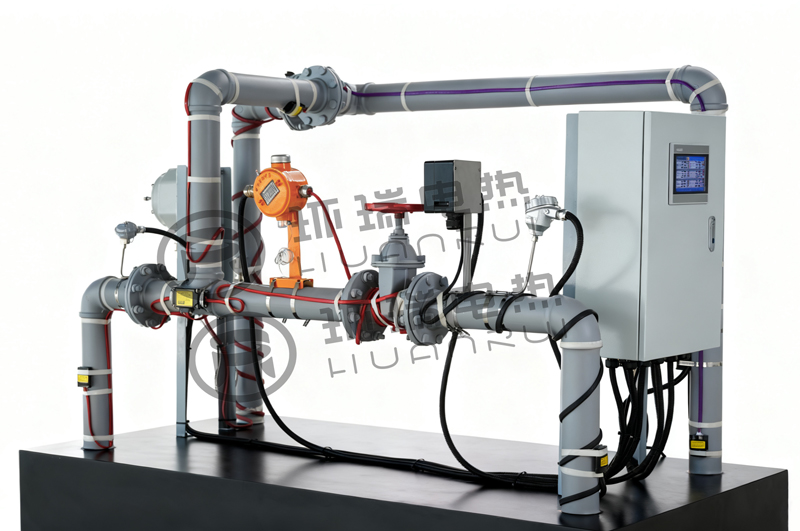 电伴热系统示意图